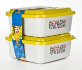 CONJUNTO de POTES AMARELO G 2 PEÇAS. Cod.622