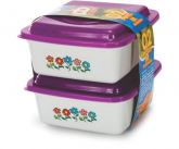 CONJUNTO de POTES ROXO M 2 PEÇAS. Cod.628