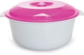 SALADEIRA BRANCA COM TAMPA - 5,5 LITROS. Cod.927